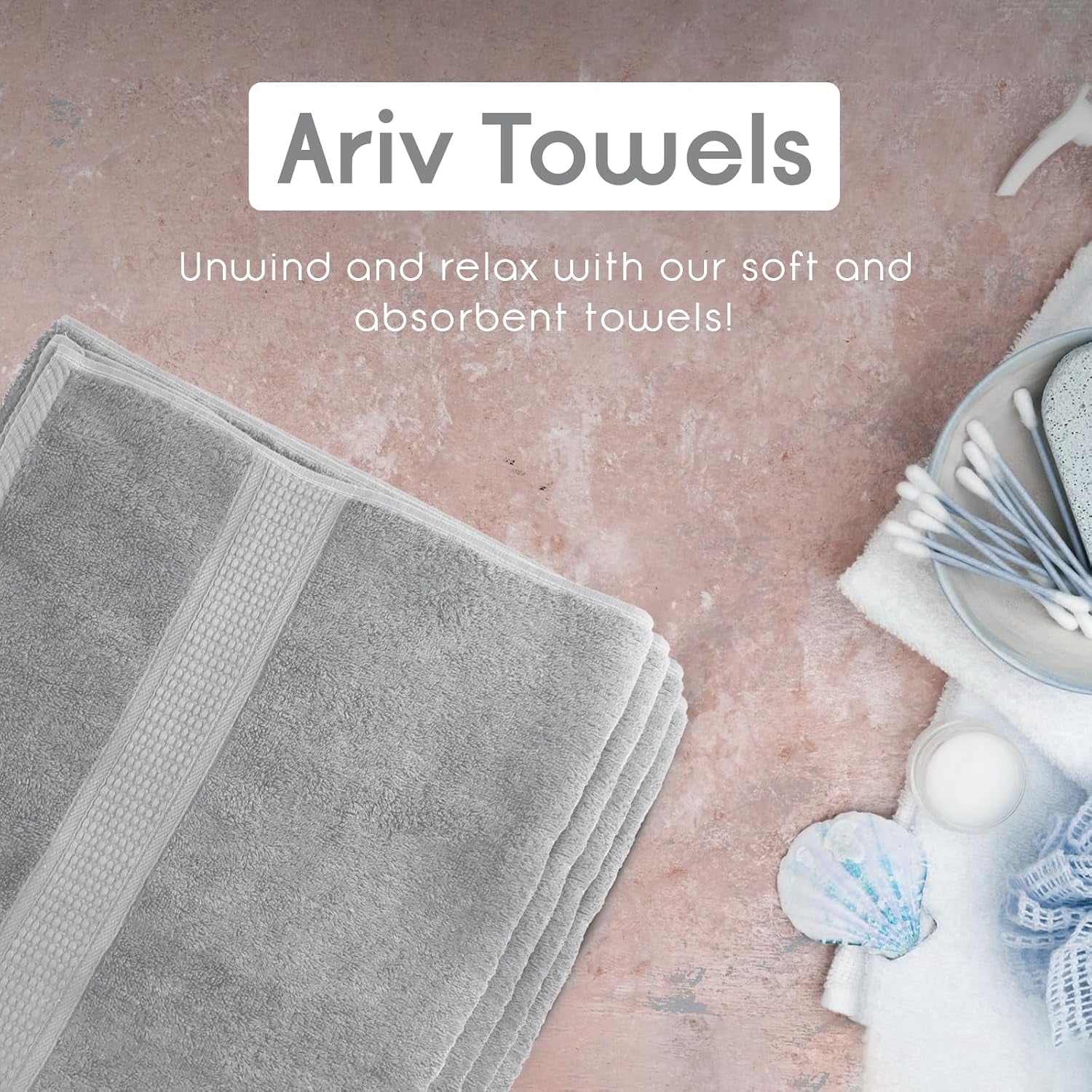 Premium Jumbo Bath Towels Pack of 2, Beach Towel, Extra-Large Bath Sheets, 100% Cotton, Super Soft, Highly Absorbent, Quick Dry, Durable, Great Value, Perfect for Home & Bathroom - Platinum